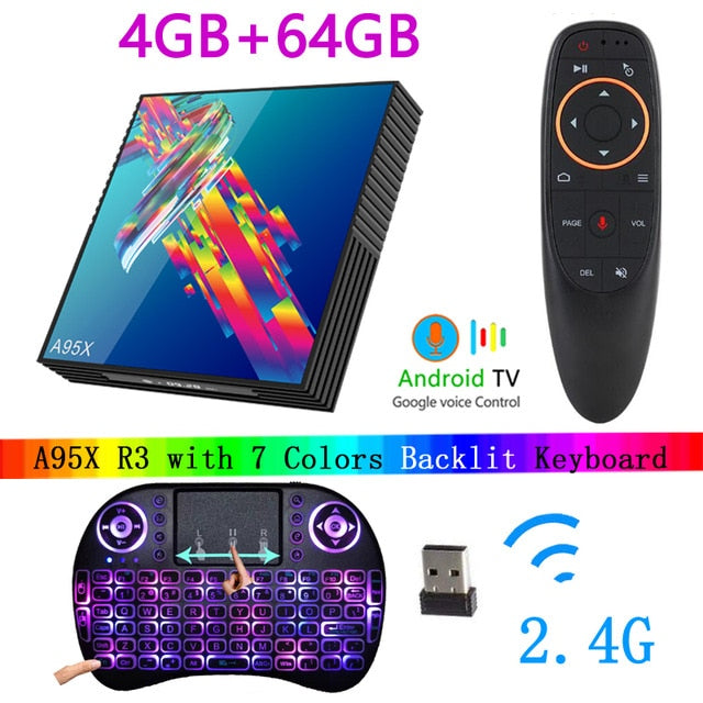 A95X R3 tv box Android 10 4k 2G 16G 4G 32G 64G 2.4G&5G WIFI BT4.2 smart tv boxes youtube mini RK3318 media player