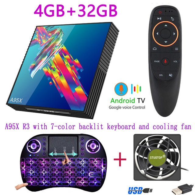 A95X R3 tv box Android 10 4k 2G 16G 4G 32G 64G 2.4G&5G WIFI BT4.2 smart tv boxes youtube mini RK3318 media player