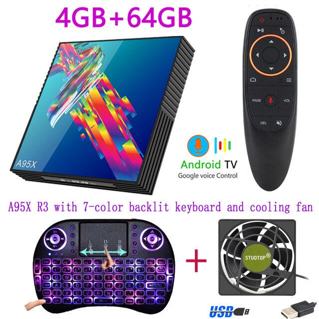 A95X R3 tv box Android 10 4k 2G 16G 4G 32G 64G 2.4G&5G WIFI BT4.2 smart tv boxes youtube mini RK3318 media player