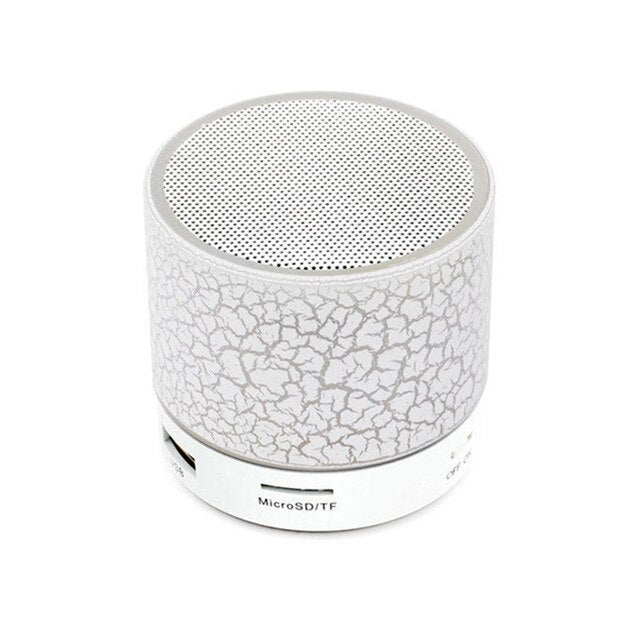 Mini Wireless Portable Bluetooth Speakers Crack LED USB Radio FM MP3 Stereo Sound Speaker For Computer Mobile Phone