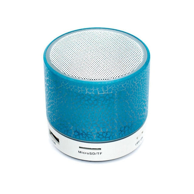 Mini Wireless Portable Bluetooth Speakers Crack LED USB Radio FM MP3 Stereo Sound Speaker For Computer Mobile Phone