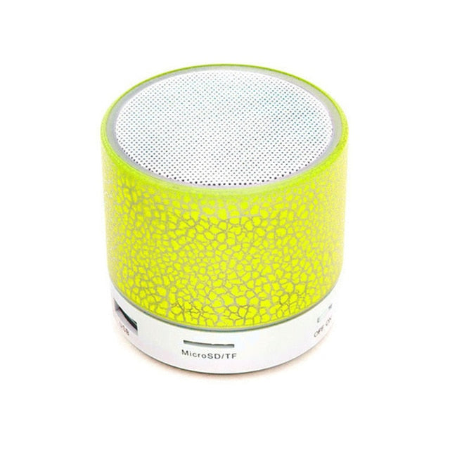 Mini Wireless Portable Bluetooth Speakers Crack LED USB Radio FM MP3 Stereo Sound Speaker For Computer Mobile Phone