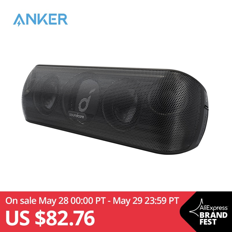 Anker Soundcore Motion+ Bluetooth Speaker with Hi-Res 30W Audio, Extended Bass and Treble, Wireless HiFi Portable Speaker