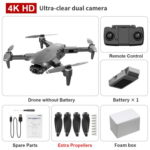L900PRO GPS Drone 4K Dual HD Camera Professional Aerial Photography Brushless Motor Foldable Quadcopter RC Distance 1200M