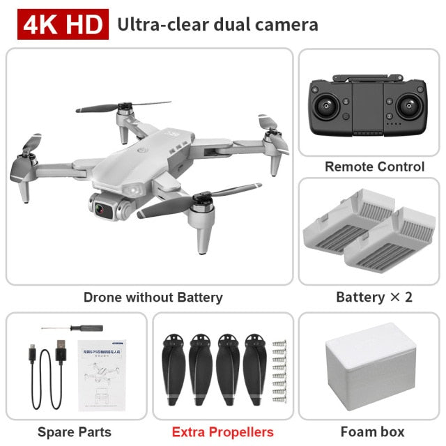 L900PRO GPS Drone 4K Dual HD Camera Professional Aerial Photography Brushless Motor Foldable Quadcopter RC Distance 1200M