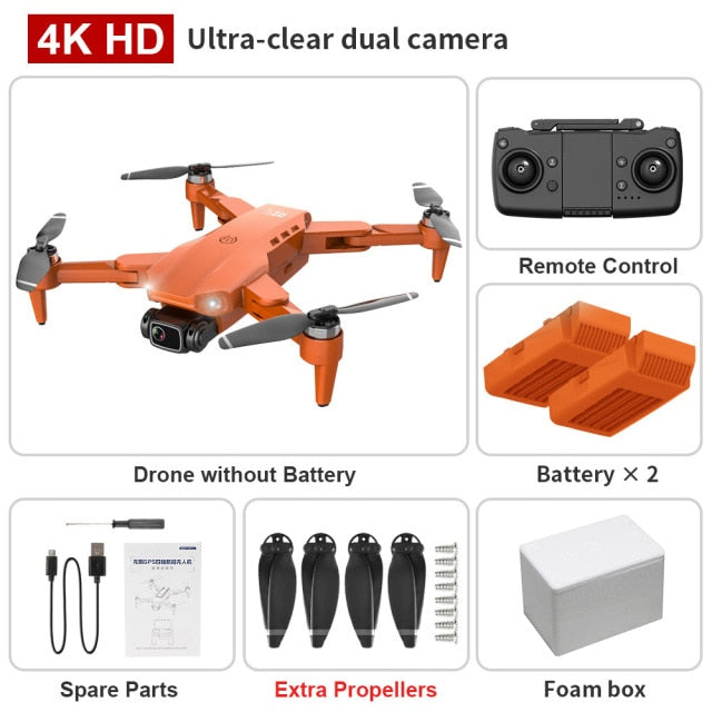 L900PRO GPS Drone 4K Dual HD Camera Professional Aerial Photography Brushless Motor Foldable Quadcopter RC Distance 1200M