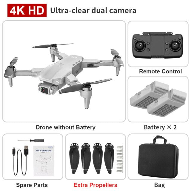 L900PRO GPS Drone 4K Dual HD Camera Professional Aerial Photography Brushless Motor Foldable Quadcopter RC Distance 1200M