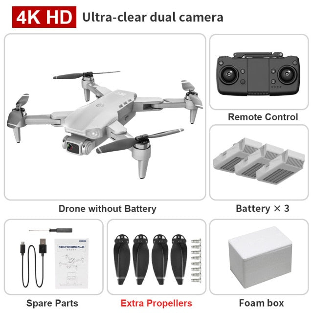 L900PRO GPS Drone 4K Dual HD Camera Professional Aerial Photography Brushless Motor Foldable Quadcopter RC Distance 1200M
