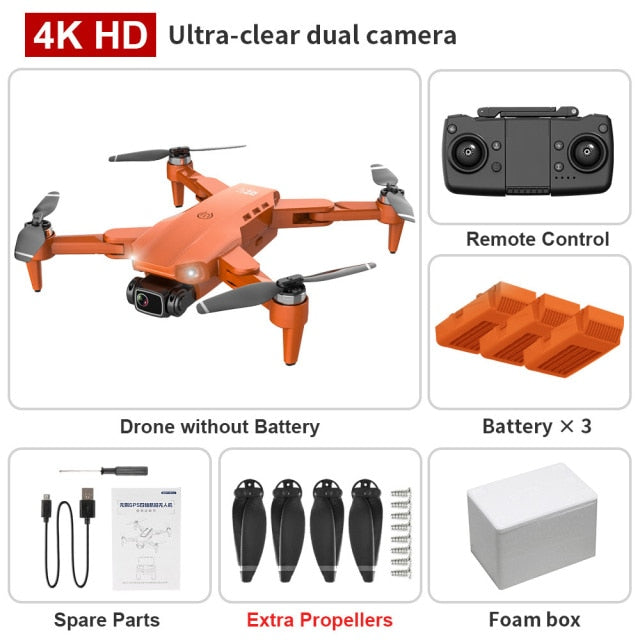 L900PRO GPS Drone 4K Dual HD Camera Professional Aerial Photography Brushless Motor Foldable Quadcopter RC Distance 1200M