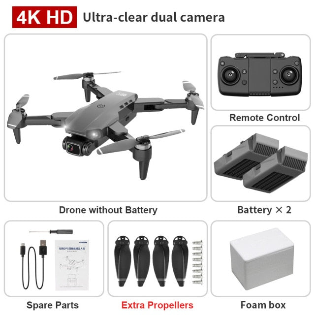 L900PRO GPS Drone 4K Dual HD Camera Professional Aerial Photography Brushless Motor Foldable Quadcopter RC Distance 1200M