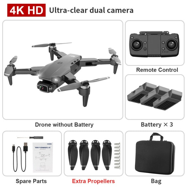 L900PRO GPS Drone 4K Dual HD Camera Professional Aerial Photography Brushless Motor Foldable Quadcopter RC Distance 1200M