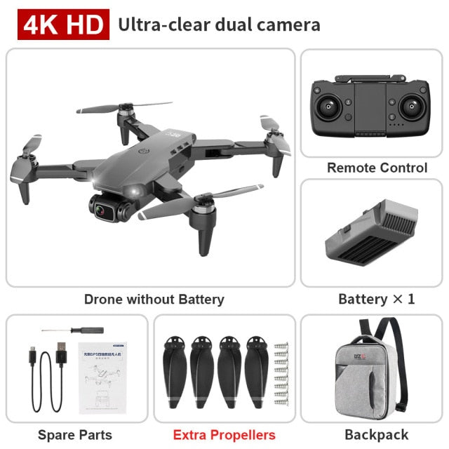 L900PRO GPS Drone 4K Dual HD Camera Professional Aerial Photography Brushless Motor Foldable Quadcopter RC Distance 1200M