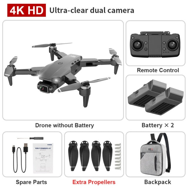 L900PRO GPS Drone 4K Dual HD Camera Professional Aerial Photography Brushless Motor Foldable Quadcopter RC Distance 1200M