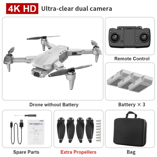 L900PRO GPS Drone 4K Dual HD Camera Professional Aerial Photography Brushless Motor Foldable Quadcopter RC Distance 1200M