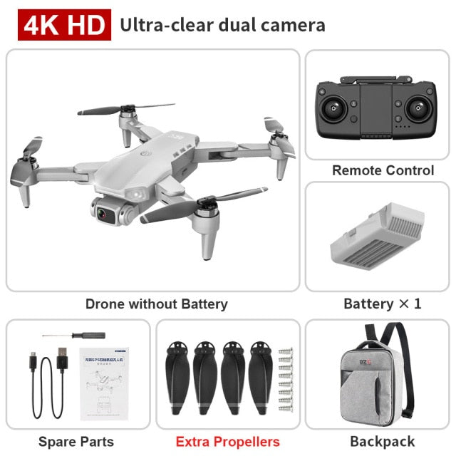 L900PRO GPS Drone 4K Dual HD Camera Professional Aerial Photography Brushless Motor Foldable Quadcopter RC Distance 1200M