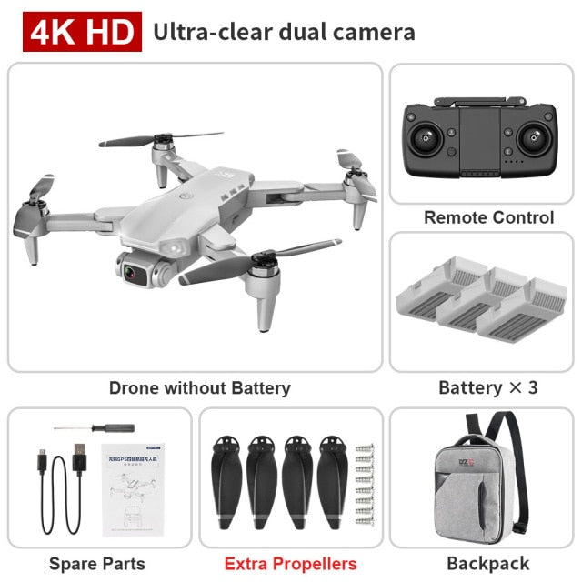 L900PRO GPS Drone 4K Dual HD Camera Professional Aerial Photography Brushless Motor Foldable Quadcopter RC Distance 1200M