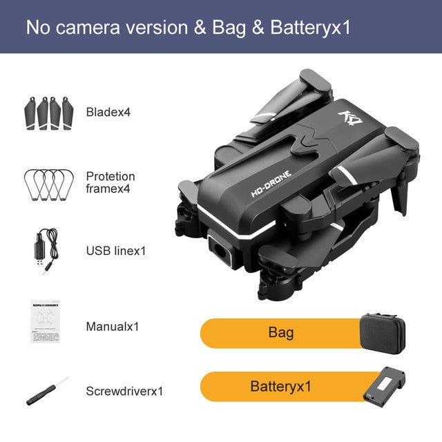 2021 New Kk1 Mini Drone 4k Hd Camera profesional Rc Drones Wifi Fpv Dron Toy Outdoor Rc Quadcopter Fixed height Helicopter Toys