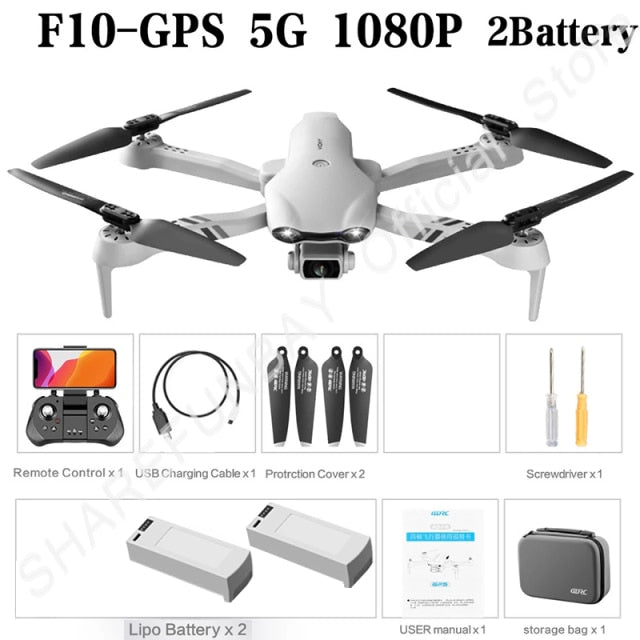 2021 New Drone 4K HD Dual Camera With GPS 5G WIFI Wide Angle FPV Real-Time Transmission Rc Distance 2km Professional Drones Toys