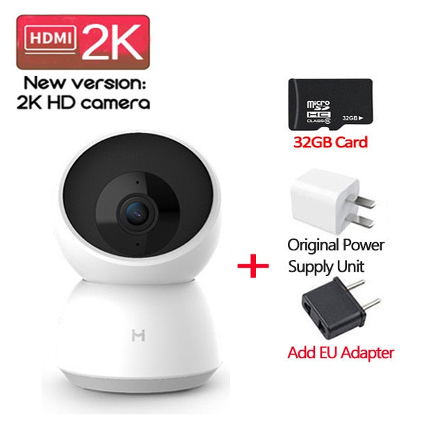 Xiaomi Mi Smart Camera 2K 1296P HD 360 Angle WIFI Night Webcam Video IP Camera Indoor Cameras Baby Security Monitoring MiHome
