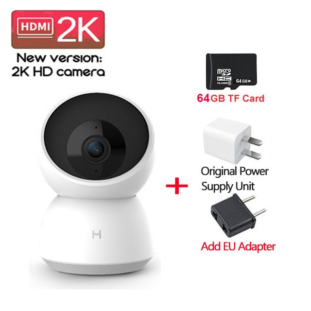 Xiaomi Mi Smart Camera 2K 1296P HD 360 Angle WIFI Night Webcam Video IP Camera Indoor Cameras Baby Security Monitoring MiHome