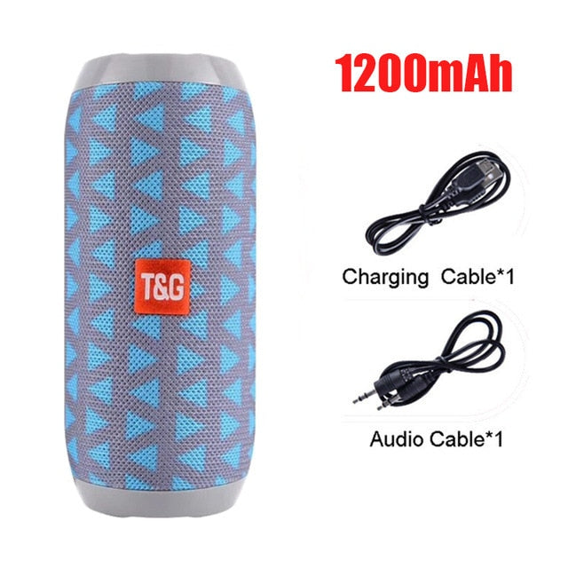 Portable Speaker Wireless Bluetooth-compatible Column Waterproof Outdoor USB AUX TF FM Radio Subwoofer Loudspeaker caixa de som