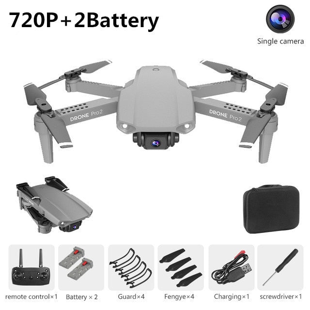 XCZJ E99 Pro2 RC Mini Drone 4K 1080P 720P Dual Camera WIFI FPV Aerial Photography Helicopter Foldable Quadcopter Dron Toys