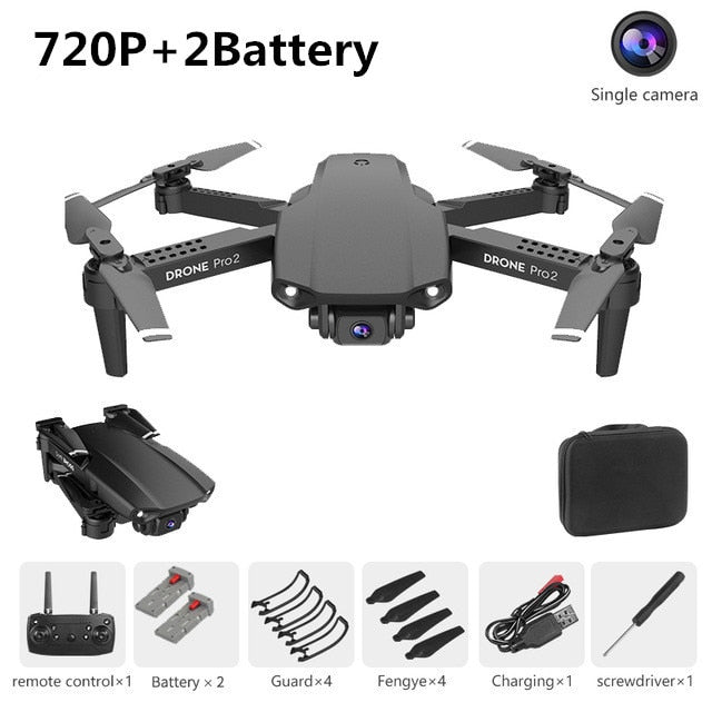 XCZJ E99 Pro2 RC Mini Drone 4K 1080P 720P Dual Camera WIFI FPV Aerial Photography Helicopter Foldable Quadcopter Dron Toys
