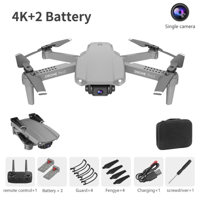 XCZJ E99 Pro2 RC Mini Drone 4K 1080P 720P Dual Camera WIFI FPV Aerial Photography Helicopter Foldable Quadcopter Dron Toys