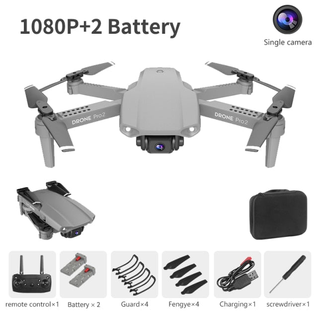XCZJ E99 Pro2 RC Mini Drone 4K 1080P 720P Dual Camera WIFI FPV Aerial Photography Helicopter Foldable Quadcopter Dron Toys