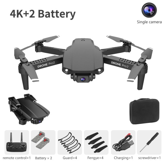 XCZJ E99 Pro2 RC Mini Drone 4K 1080P 720P Dual Camera WIFI FPV Aerial Photography Helicopter Foldable Quadcopter Dron Toys