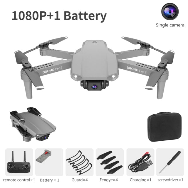 XCZJ E99 Pro2 RC Mini Drone 4K 1080P 720P Dual Camera WIFI FPV Aerial Photography Helicopter Foldable Quadcopter Dron Toys