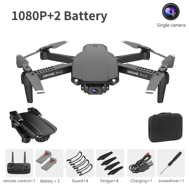 XCZJ E99 Pro2 RC Mini Drone 4K 1080P 720P Dual Camera WIFI FPV Aerial Photography Helicopter Foldable Quadcopter Dron Toys