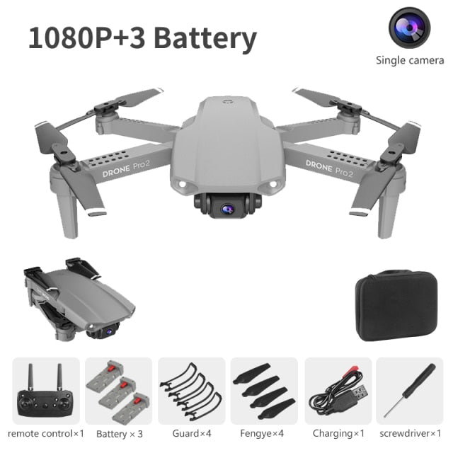 XCZJ E99 Pro2 RC Mini Drone 4K 1080P 720P Dual Camera WIFI FPV Aerial Photography Helicopter Foldable Quadcopter Dron Toys