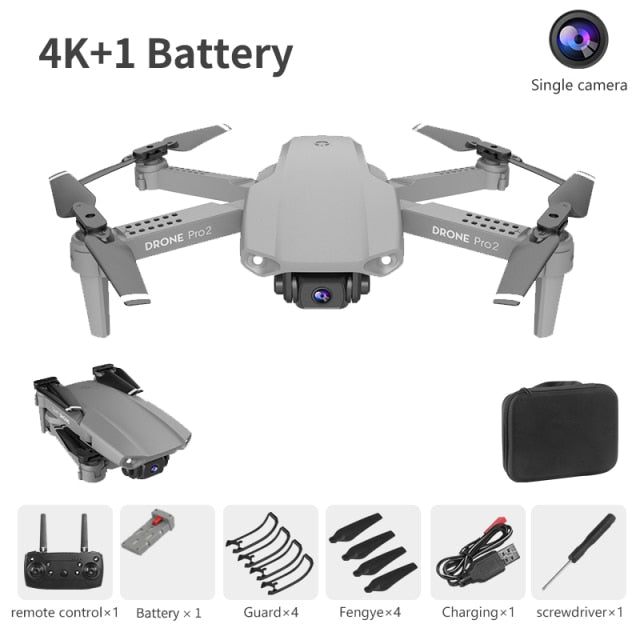 XCZJ E99 Pro2 RC Mini Drone 4K 1080P 720P Dual Camera WIFI FPV Aerial Photography Helicopter Foldable Quadcopter Dron Toys