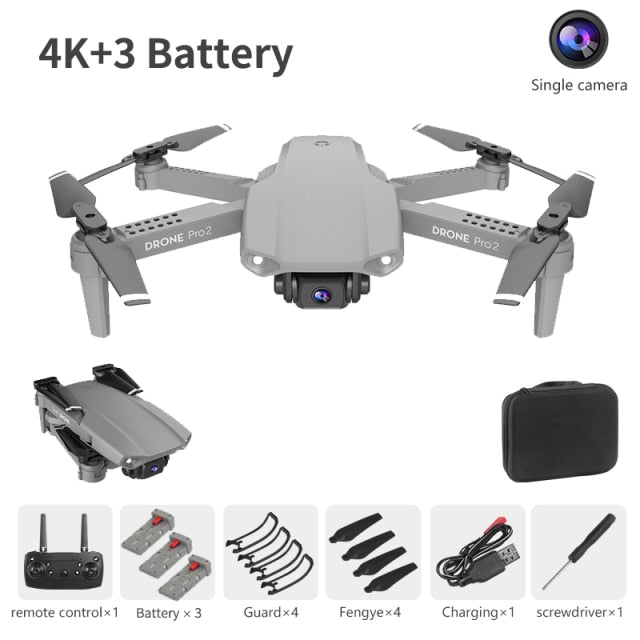 XCZJ E99 Pro2 RC Mini Drone 4K 1080P 720P Dual Camera WIFI FPV Aerial Photography Helicopter Foldable Quadcopter Dron Toys