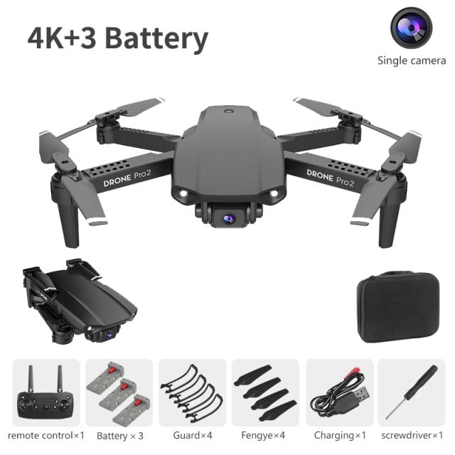 XCZJ E99 Pro2 RC Mini Drone 4K 1080P 720P Dual Camera WIFI FPV Aerial Photography Helicopter Foldable Quadcopter Dron Toys