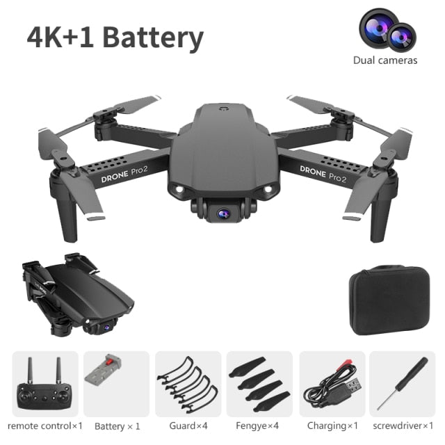 XCZJ E99 Pro2 RC Mini Drone 4K 1080P 720P Dual Camera WIFI FPV Aerial Photography Helicopter Foldable Quadcopter Dron Toys