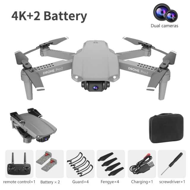 XCZJ E99 Pro2 RC Mini Drone 4K 1080P 720P Dual Camera WIFI FPV Aerial Photography Helicopter Foldable Quadcopter Dron Toys