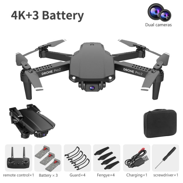 XCZJ E99 Pro2 RC Mini Drone 4K 1080P 720P Dual Camera WIFI FPV Aerial Photography Helicopter Foldable Quadcopter Dron Toys