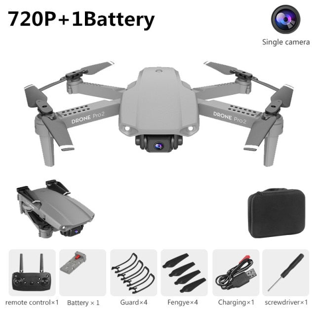 XCZJ E99 Pro2 RC Mini Drone 4K 1080P 720P Dual Camera WIFI FPV Aerial Photography Helicopter Foldable Quadcopter Dron Toys