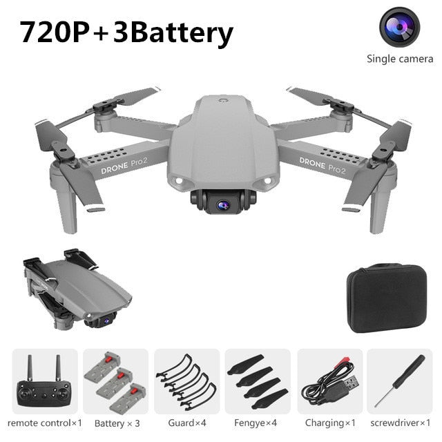 XCZJ E99 Pro2 RC Mini Drone 4K 1080P 720P Dual Camera WIFI FPV Aerial Photography Helicopter Foldable Quadcopter Dron Toys