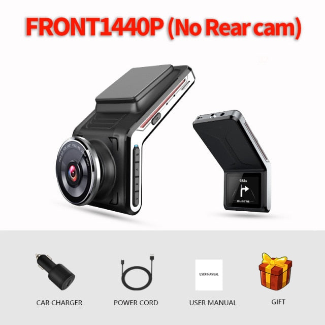 Sameuo U2000 dash cam front and rear 4k 2160P 2 camera CAR dvr wifi dashcam Video Recorder Auto Night Vision 24H Parking Monitor