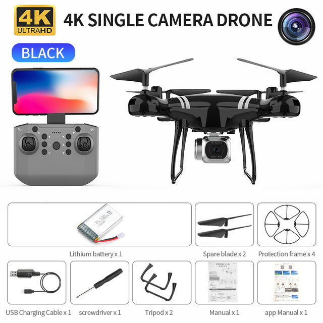 Drone KY101 MAX 4K Dron WIFI RC Quadcopter With HD Camera Altitude Hold FPV Helicopter One Key Return Professional Drones