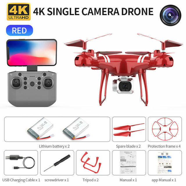 Drone KY101 MAX 4K Dron WIFI RC Quadcopter With HD Camera Altitude Hold FPV Helicopter One Key Return Professional Drones