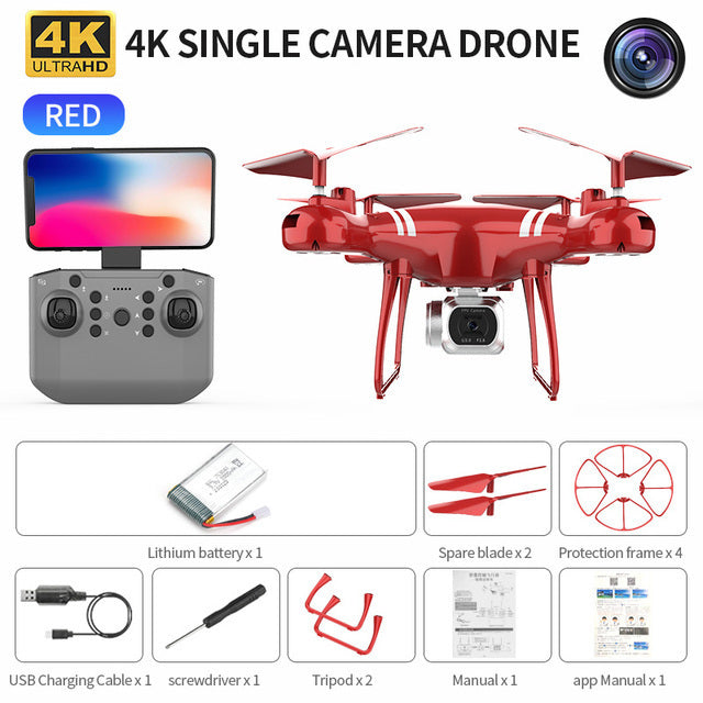 Drone KY101 MAX 4K Dron WIFI RC Quadcopter With HD Camera Altitude Hold FPV Helicopter One Key Return Professional Drones
