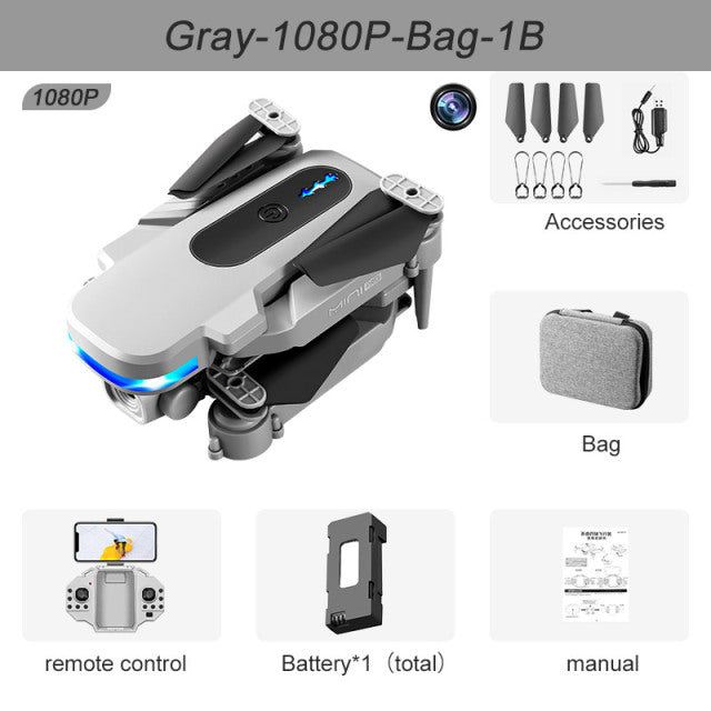 New KY910 Mini Drone 4K Professional HD Dual Camera 2.4G Wifi FPV Foldable RC Quadcopter Aerial Photography Aircraft