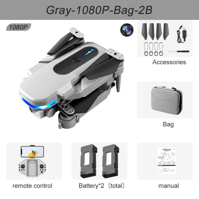 New KY910 Mini Drone 4K Professional HD Dual Camera 2.4G Wifi FPV Foldable RC Quadcopter Aerial Photography Aircraft