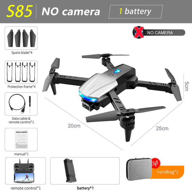 New S85 Pro Rc Mini Drone 4k Profesional HD Dual Camera Fpv Drones With infrared obstacle avoidance Rc Helicopter Quadcopter Toy