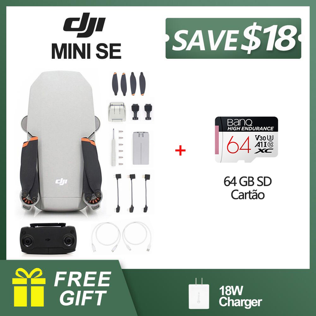 DJI Mini SE FCC Version 2.7K Camera Drone 4KM HD Video Transmission RC Helicopter GPS Quadcopter Original Mavic Series Drone
