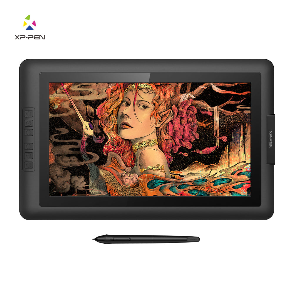 XP-Pen Artist15.6 Drawing tablet Graphic monitor Digital Pen Display Graphics with 8192 Pen Pressure 178 degree of visual angle